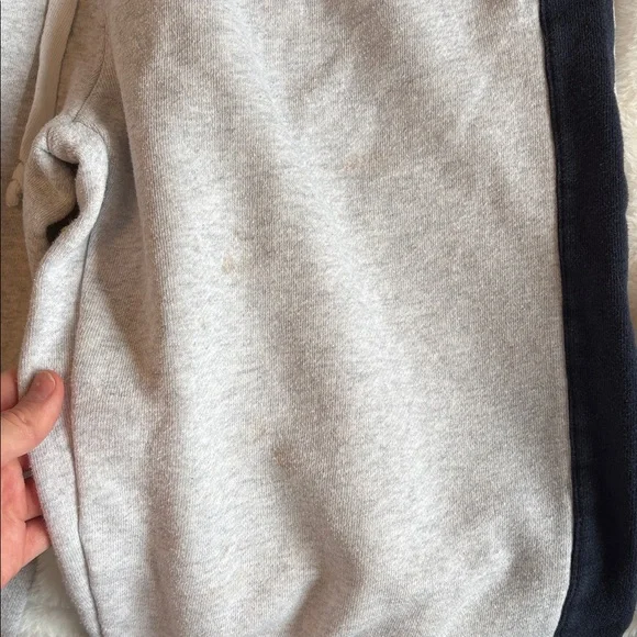 Gray Jogger Pants with Black Stripe - Picture 3 of 4